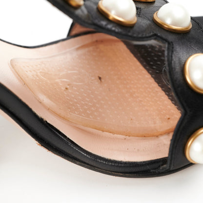 Gucci Pearl Black Heel Size 37