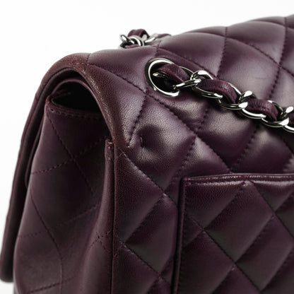 Chanel Maxi Lambskin Jumbo Dark Purple