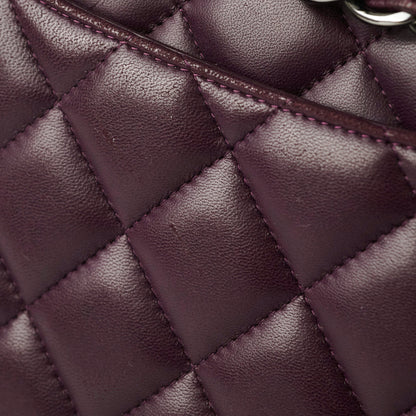 Chanel Maxi Lambskin Jumbo Dark Purple