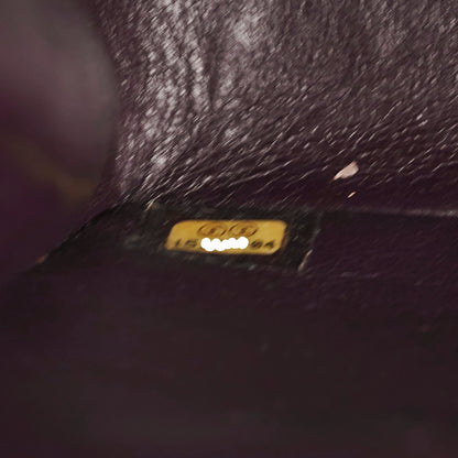 Chanel Maxi Lambskin Jumbo Dark Purple