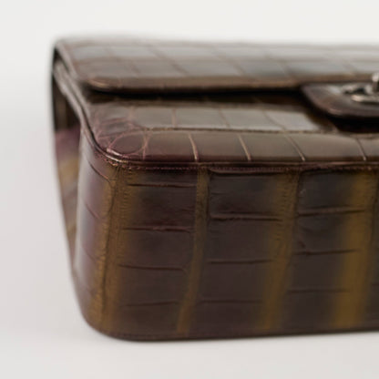Chanel Metallic Aligator Jumbo 14 Series