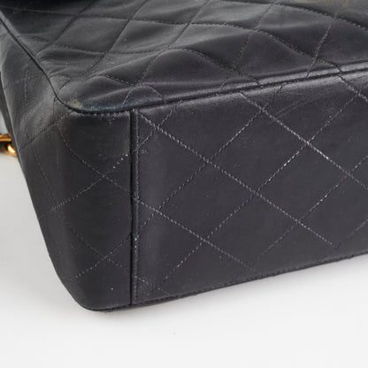 Chanel Maxi Jumbo Vintage Black Flap