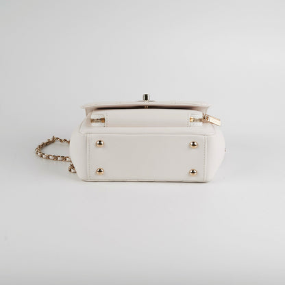 Chanel Business Affinity Small White Caviar