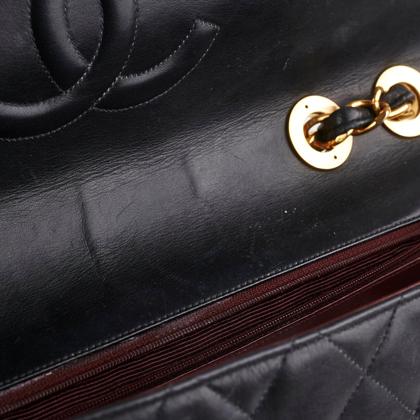 Chanel Maxi Jumbo Vintage Black Flap