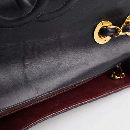Chanel Maxi Jumbo Vintage Black Flap