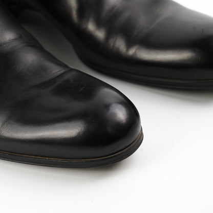 Louis Vuitton Mens Black Leather Boots Size 11