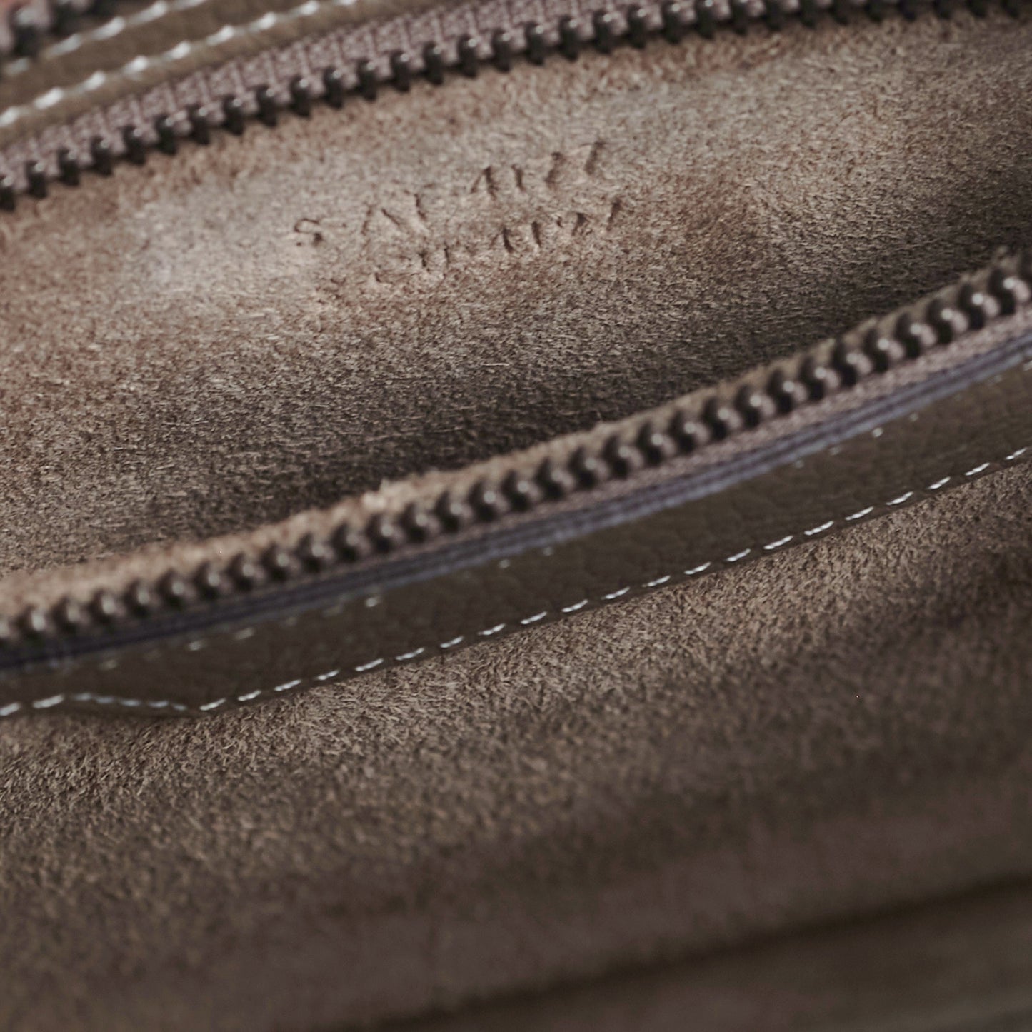 Celine Micro Luggage Calfskin Souris