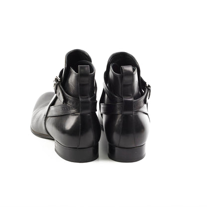 Louis Vuitton Mens Black Leather Boots Size 11