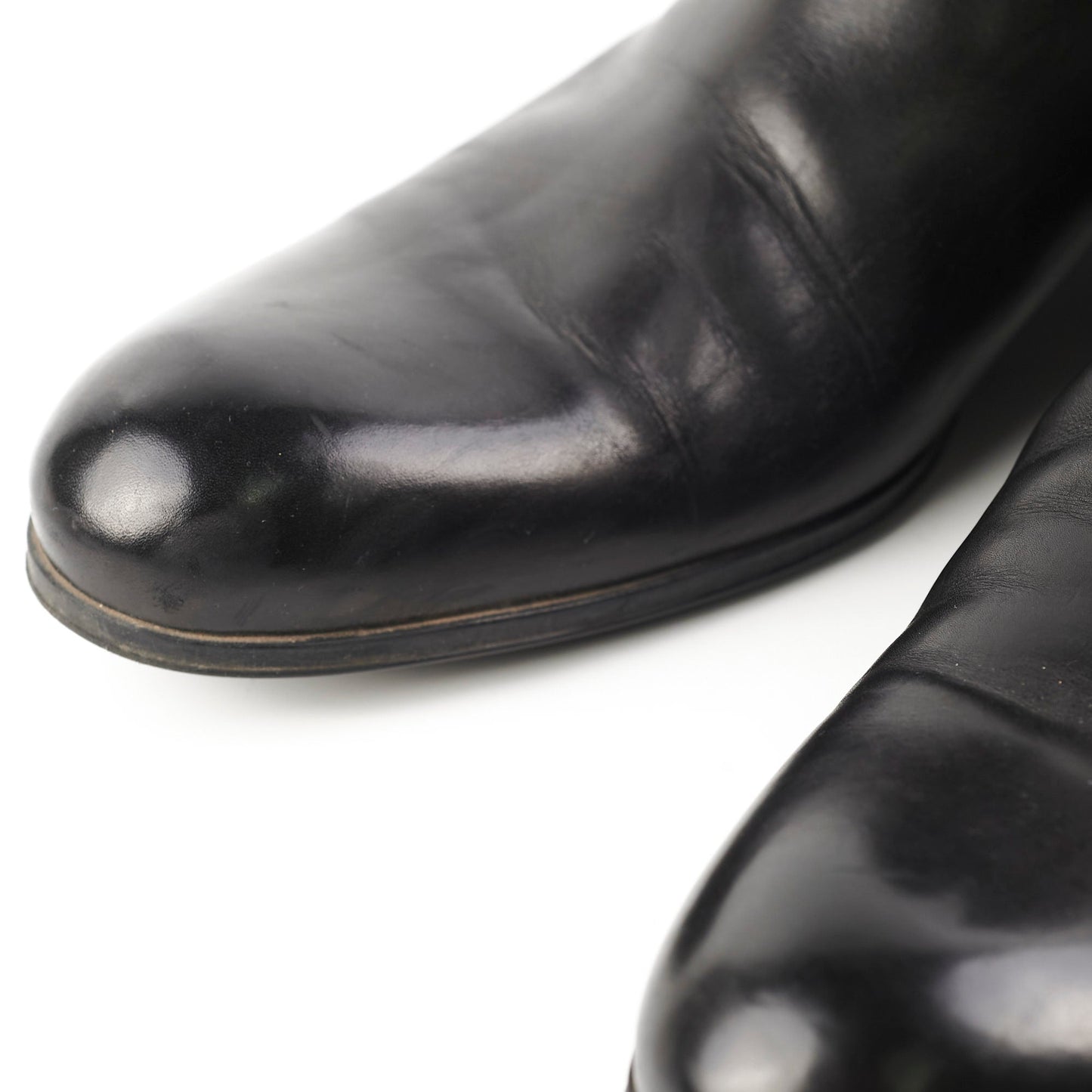 Louis Vuitton Mens Black Leather Boots Size 11