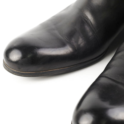Louis Vuitton Mens Black Leather Boots Size 11