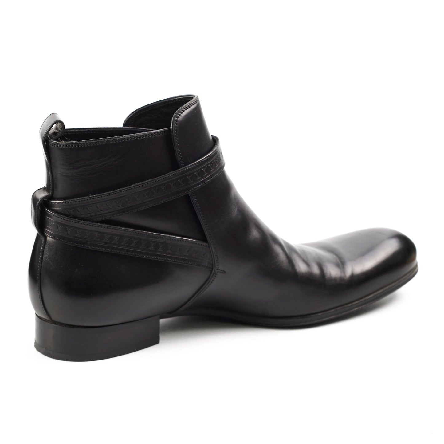 Louis Vuitton Mens Black Leather Boots Size 11