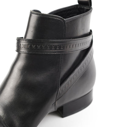 Louis Vuitton Mens Black Leather Boots Size 11
