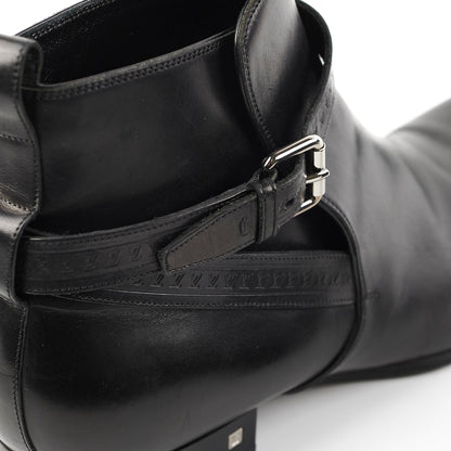 Louis Vuitton Mens Black Leather Boots Size 11
