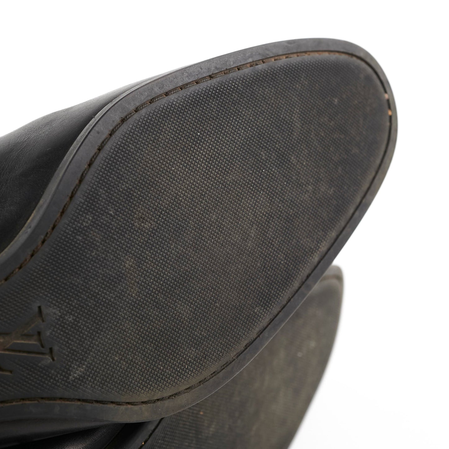 Louis Vuitton Mens Black Leather Boots Size 11
