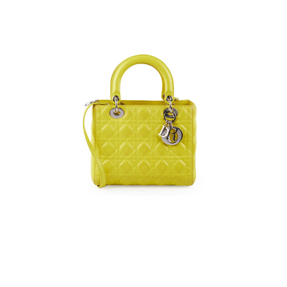 Christian Dior Lady Dior Medium Yellow