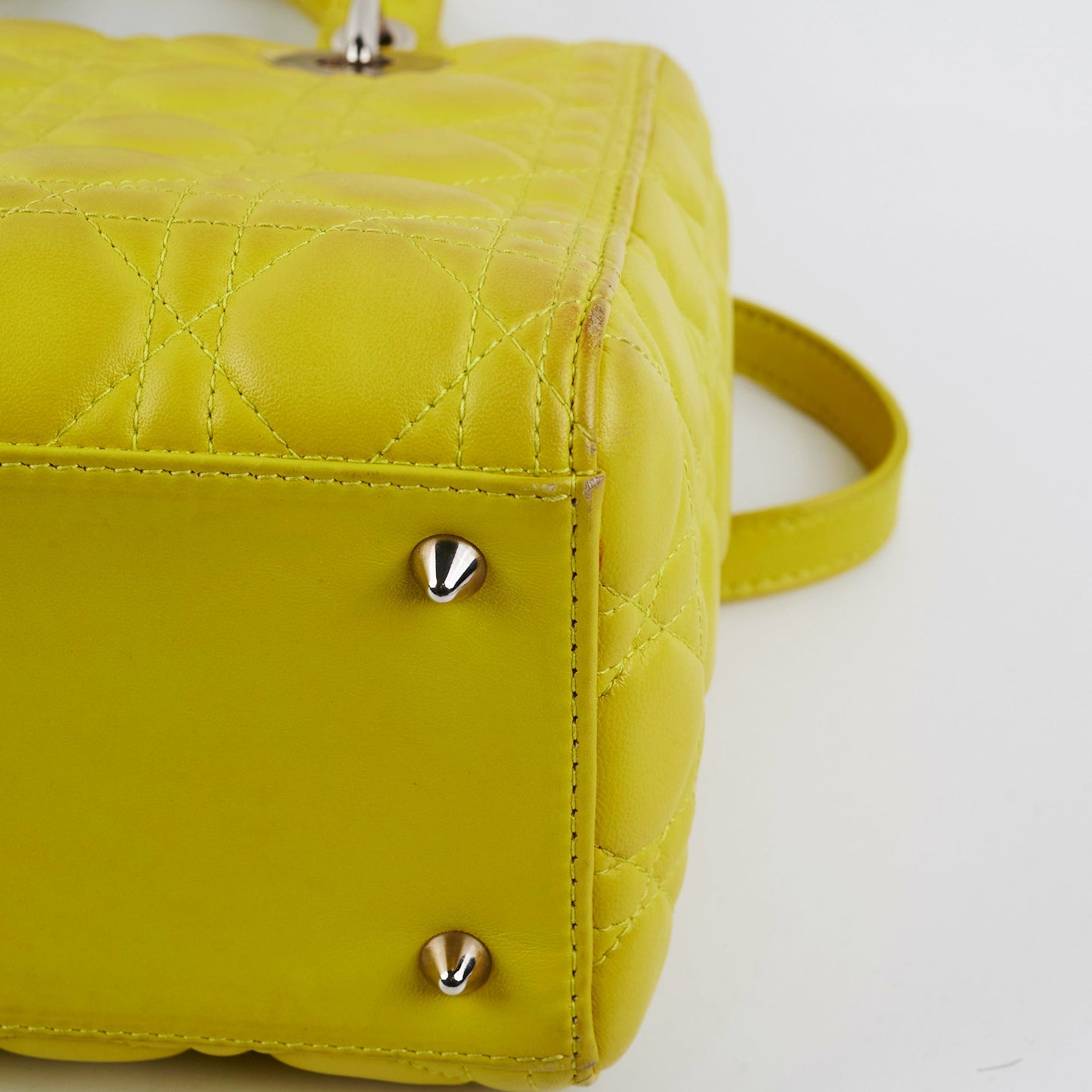 Christian Dior Lady Dior Medium Yellow