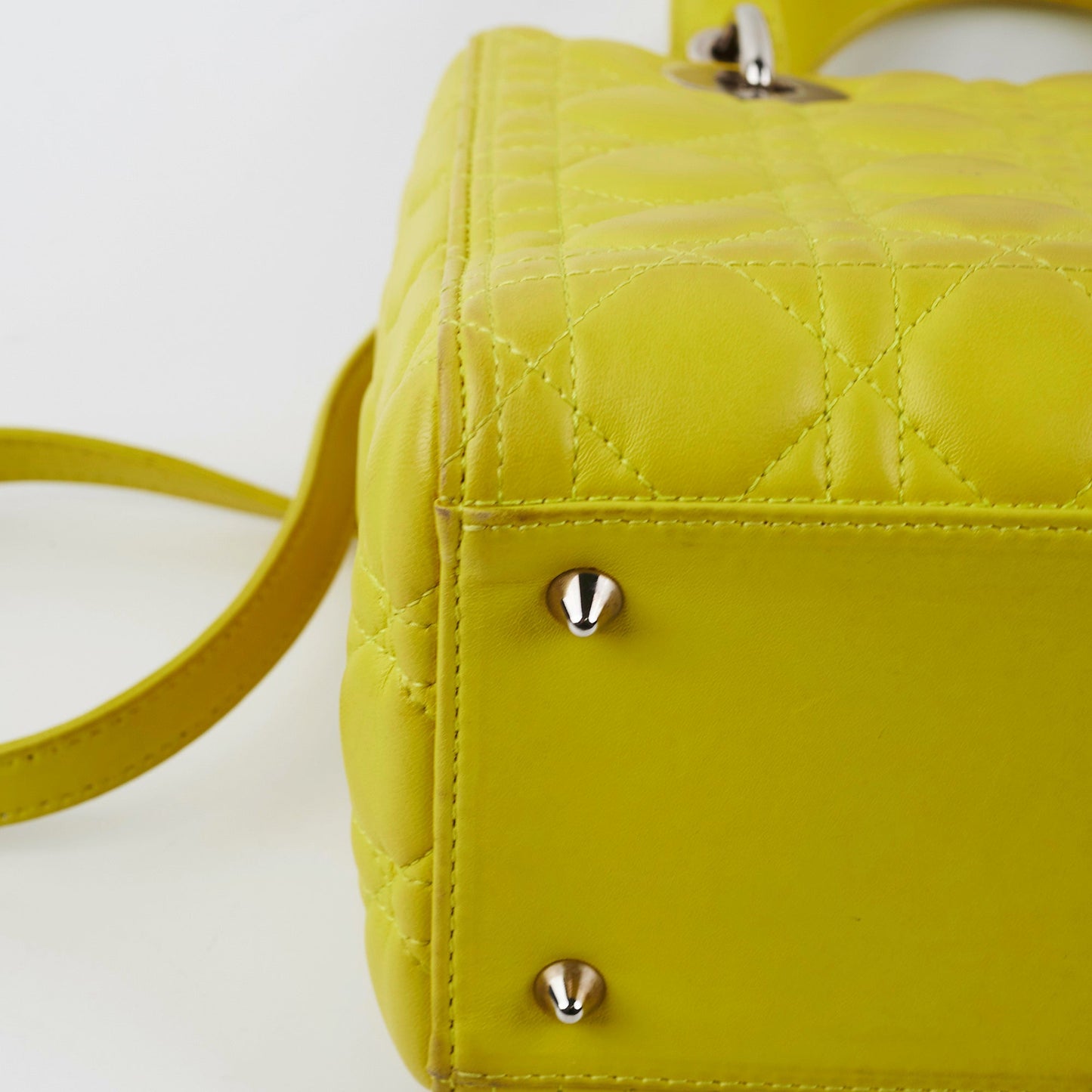 Christian Dior Lady Dior Medium Yellow