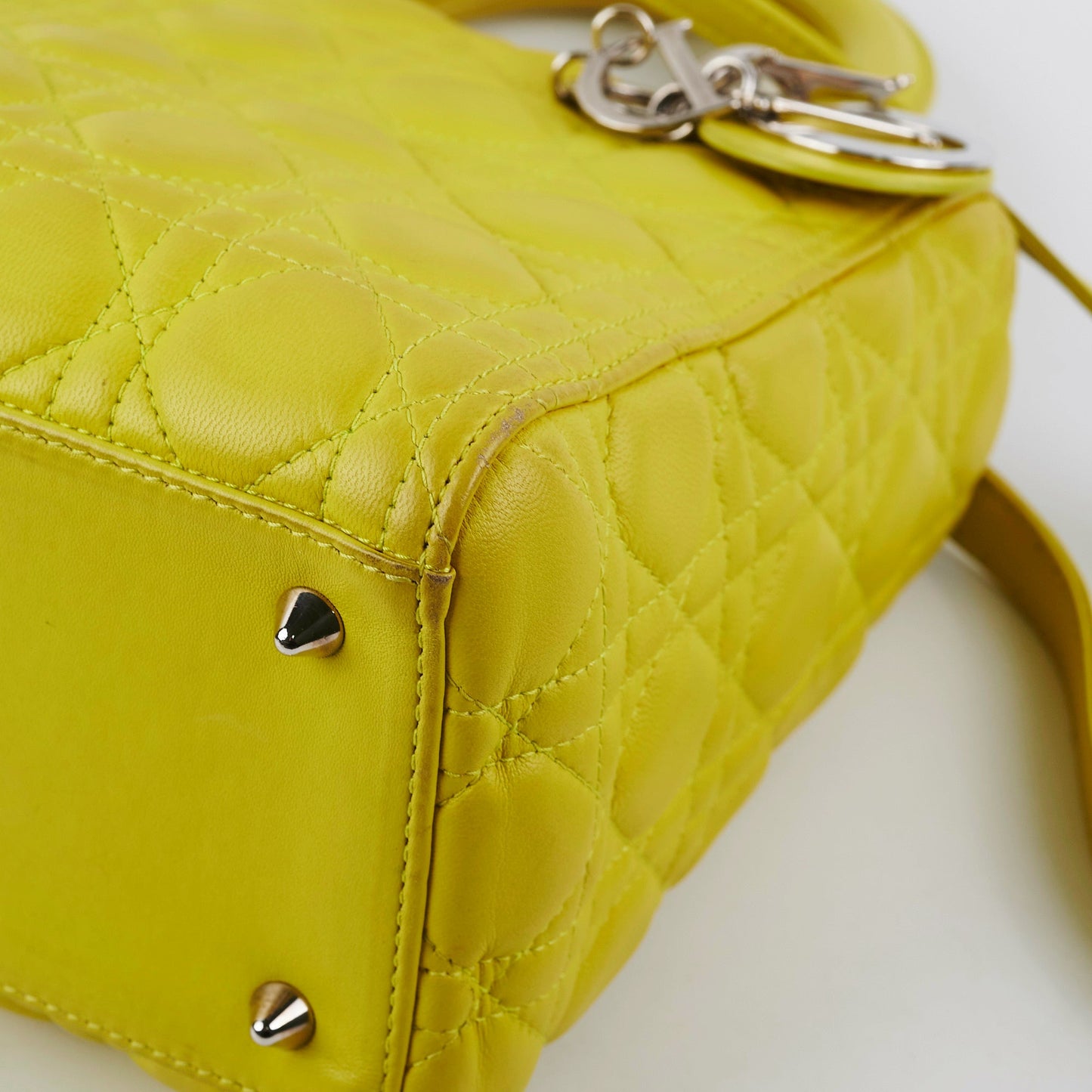 Christian Dior Lady Dior Medium Yellow