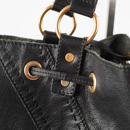 Saint Laurent Reversible Double Sac Y Tote Black