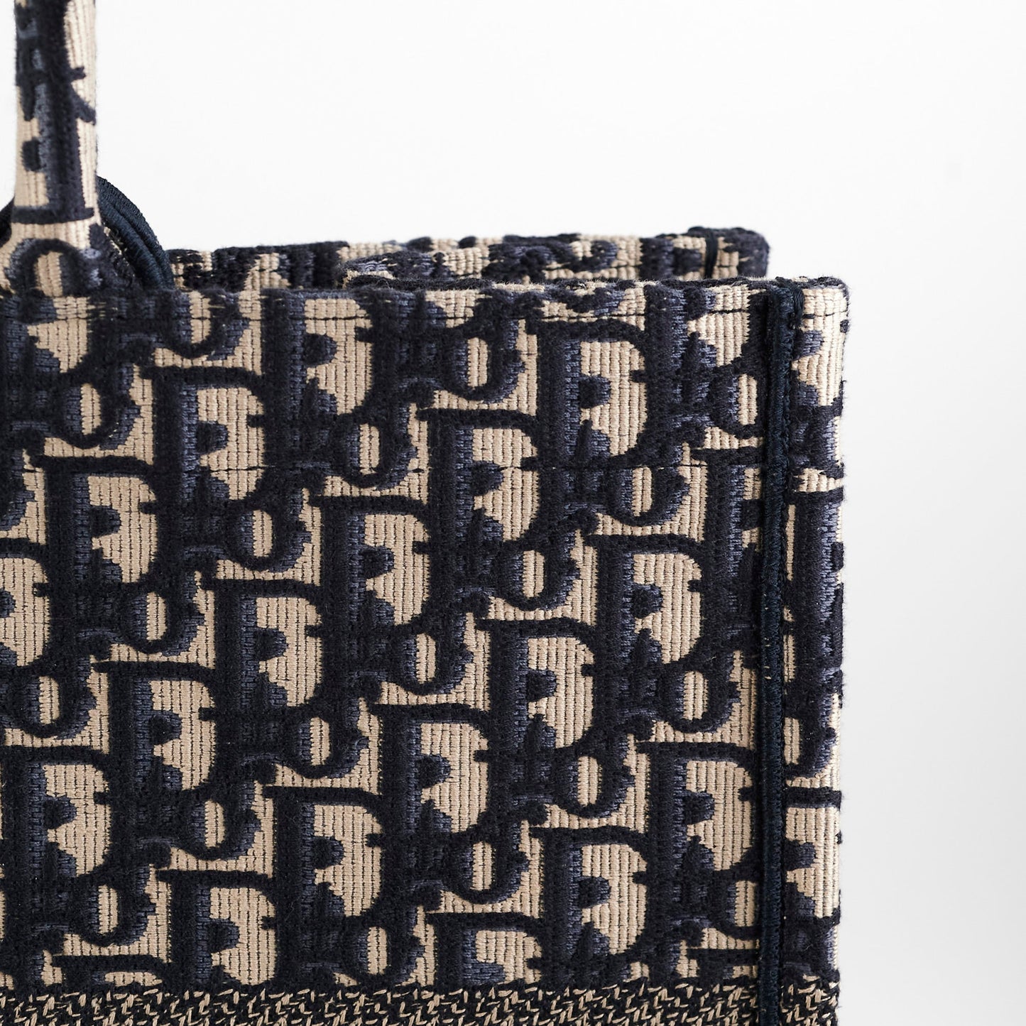 Christian Dior Book Tote Large Oblique Navy