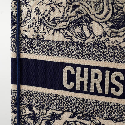 Christian Dior Book Tote Medium Navy