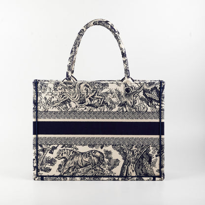 Christian Dior Book Tote Medium Navy