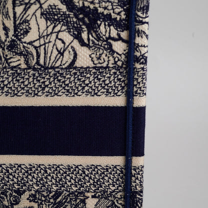 Christian Dior Book Tote Medium Navy