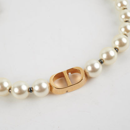 Christian Dior CD Pearl Bracelet Costume Jewellery