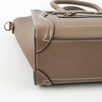 Celine Luggage Nano Taupe