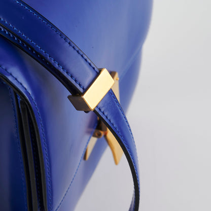 Celine Medium Royal Blue Box Crossbody Bag