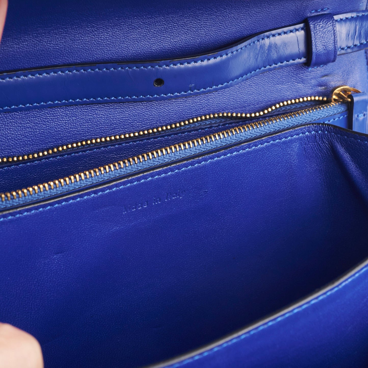 Celine Medium Royal Blue Box Crossbody Bag