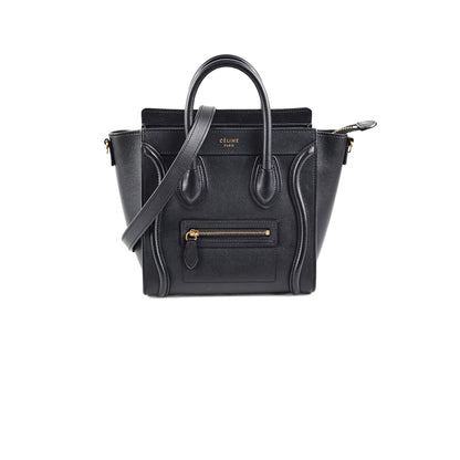 Celine Luggage Nano Black