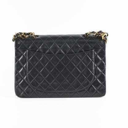 Chanel Maxi Jumbo Vintage Black 24K Gold