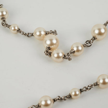 Chanel CC Logo Pearl Necklace Costume Jewellery on hold ET