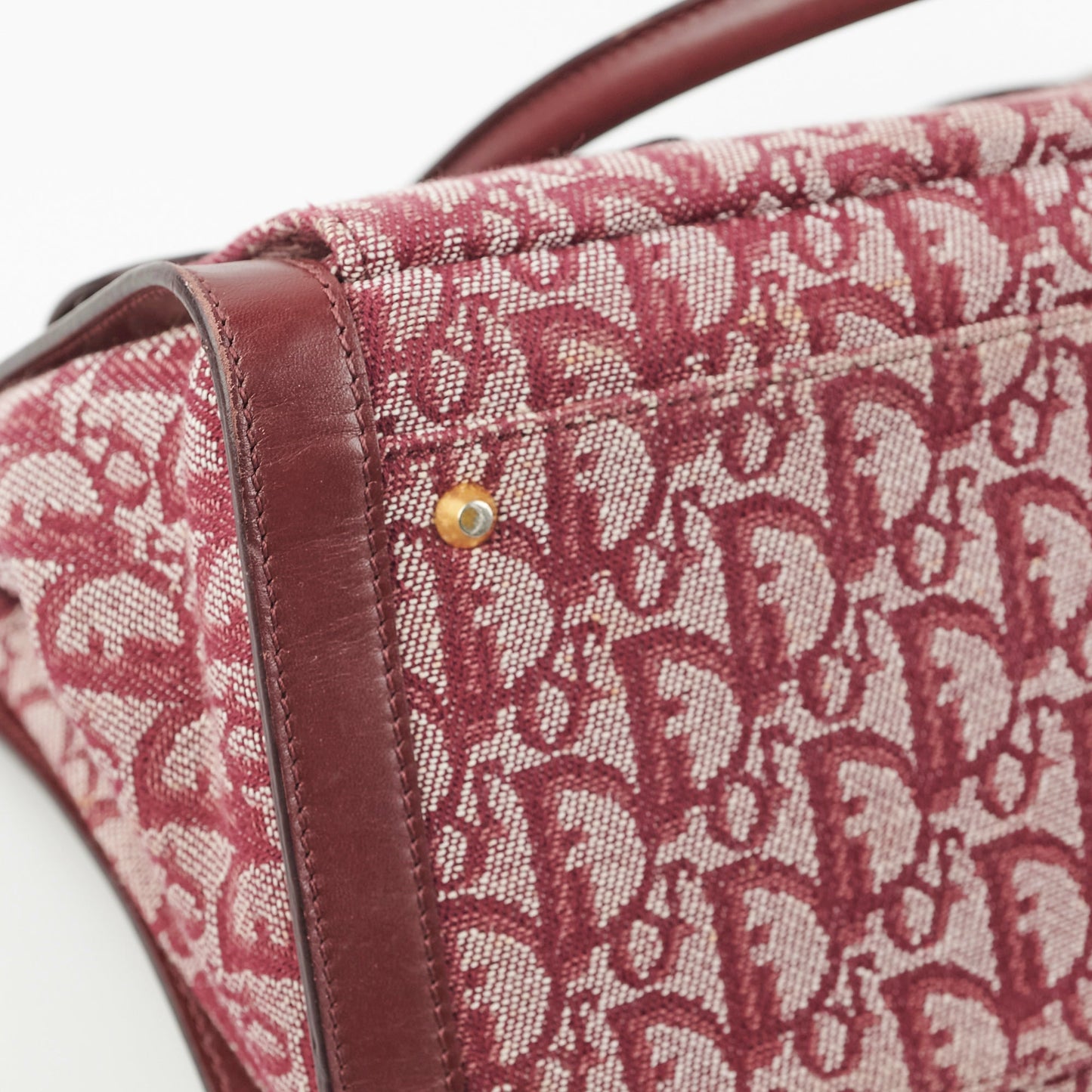 Christian Dior Trotter Tote Bag Bordeaux