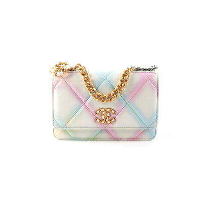 Chanel 19 Wallet on Chain WOC Multicolour