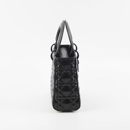Christian Dior My ABC  Lady Dior Calfskin Small Cannage Bag Black