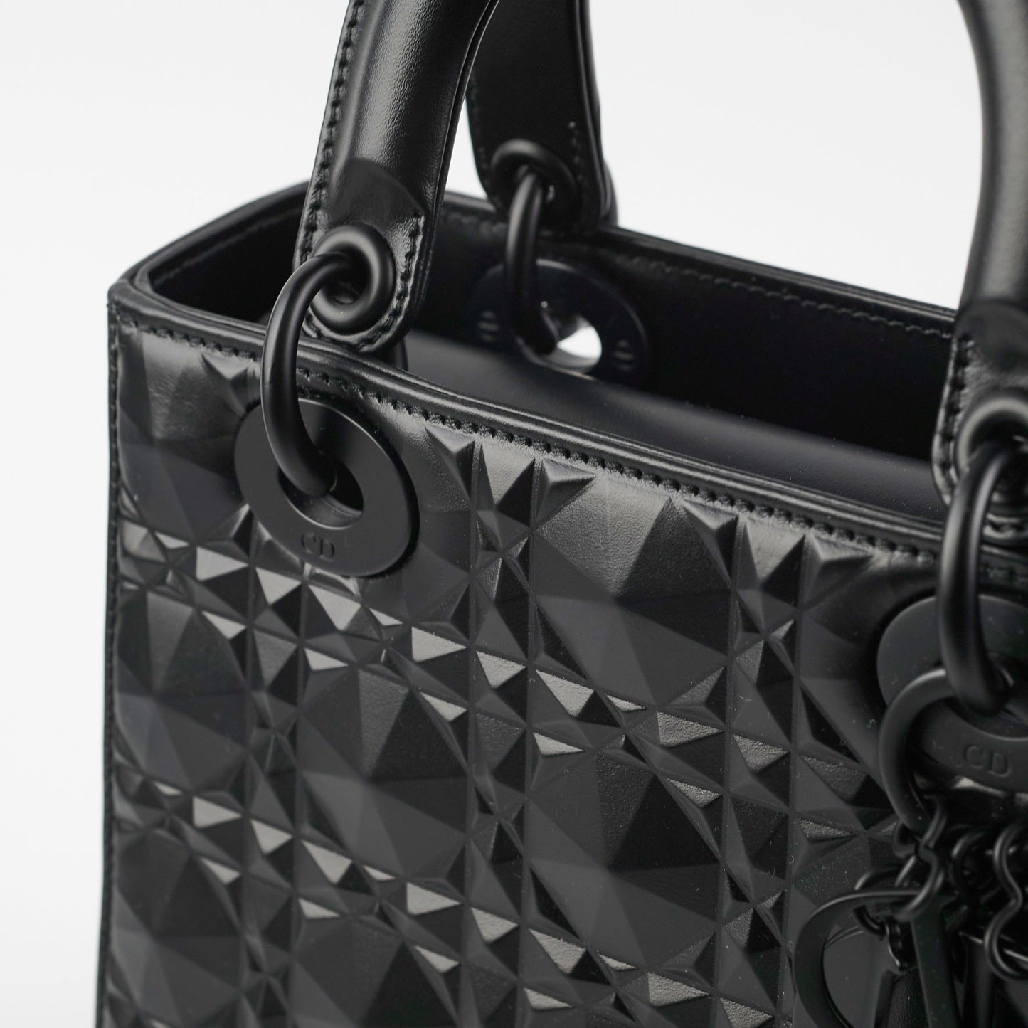 Christian Dior My ABC  Lady Dior Calfskin Small Cannage Bag Black
