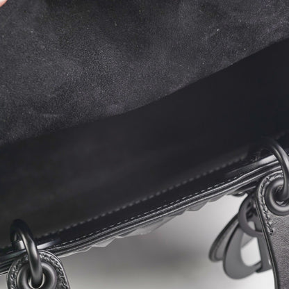 Christian Dior My ABC  Lady Dior Calfskin Small Cannage Bag Black