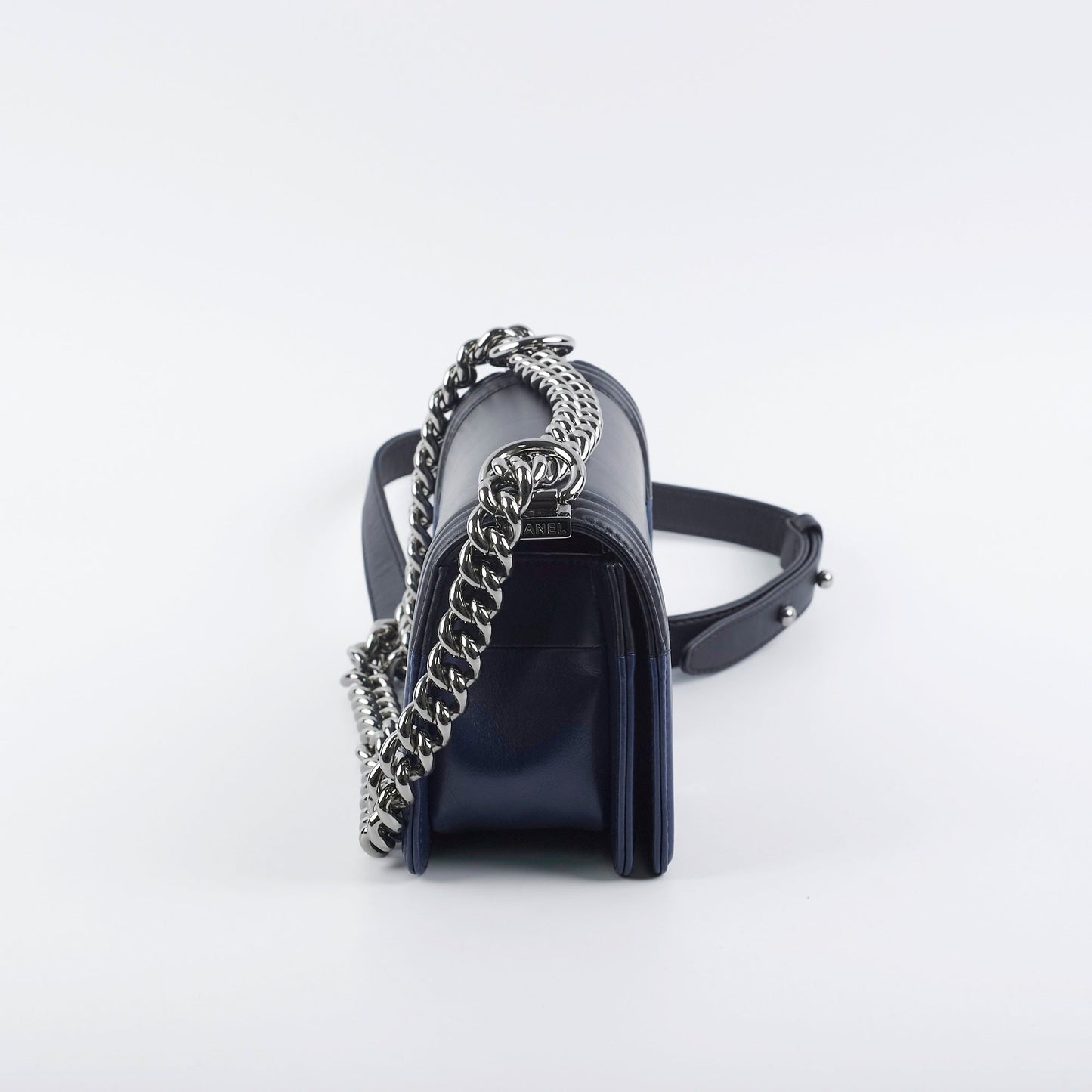 Chanel Boy Small Black/Navy Blue