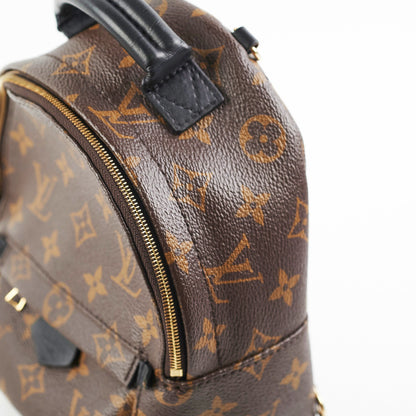 Louis Vuitton Palm Spring Mini Monogram Backpack New Style Zipper