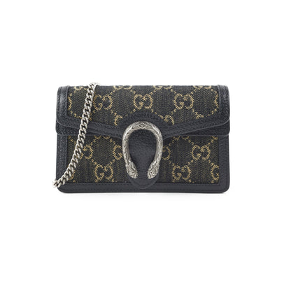 Gucci Dionysus Super Mini GG Shoulder Bag Black