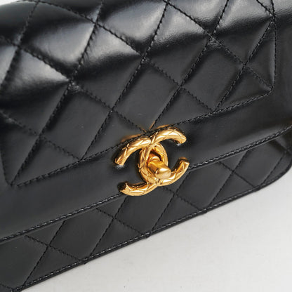 Chanel Calfskin Quilted Mini Coco Ring Flap Black Microchipped 2021