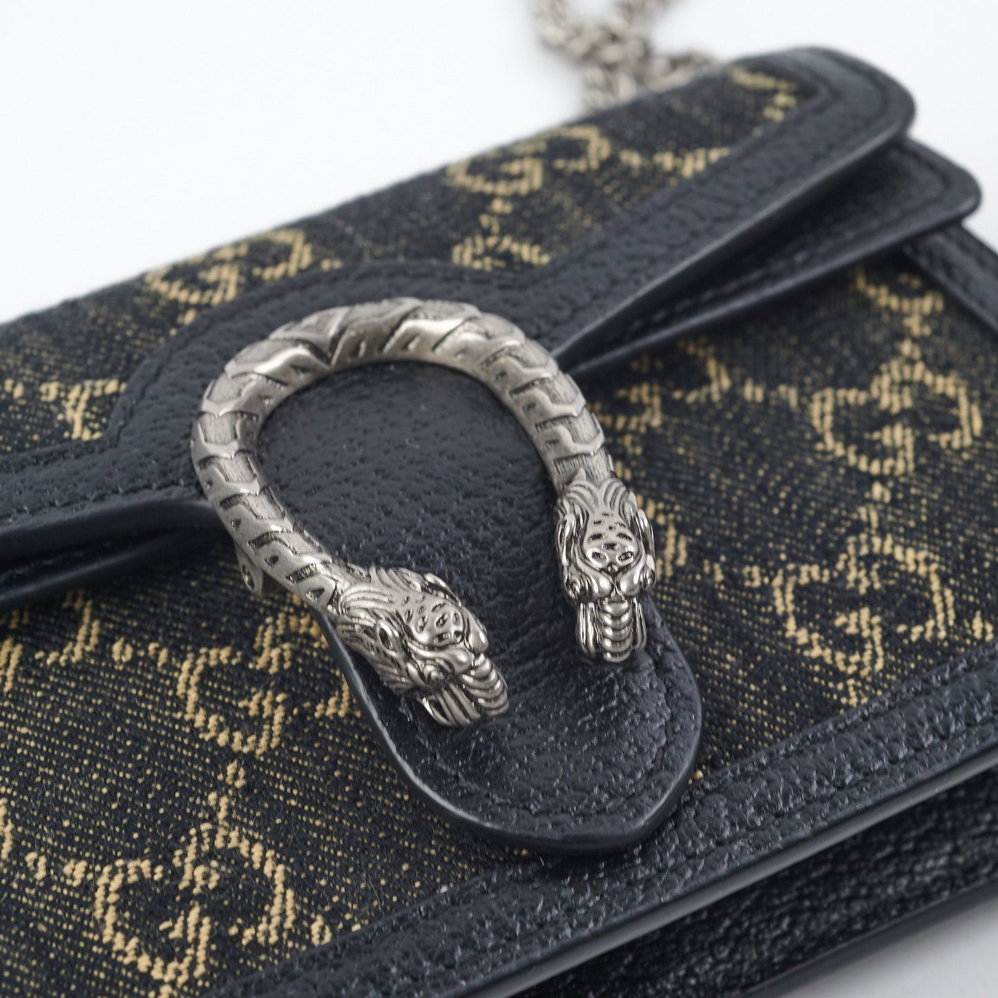 Gucci Dionysus Super Mini GG Shoulder Bag Black