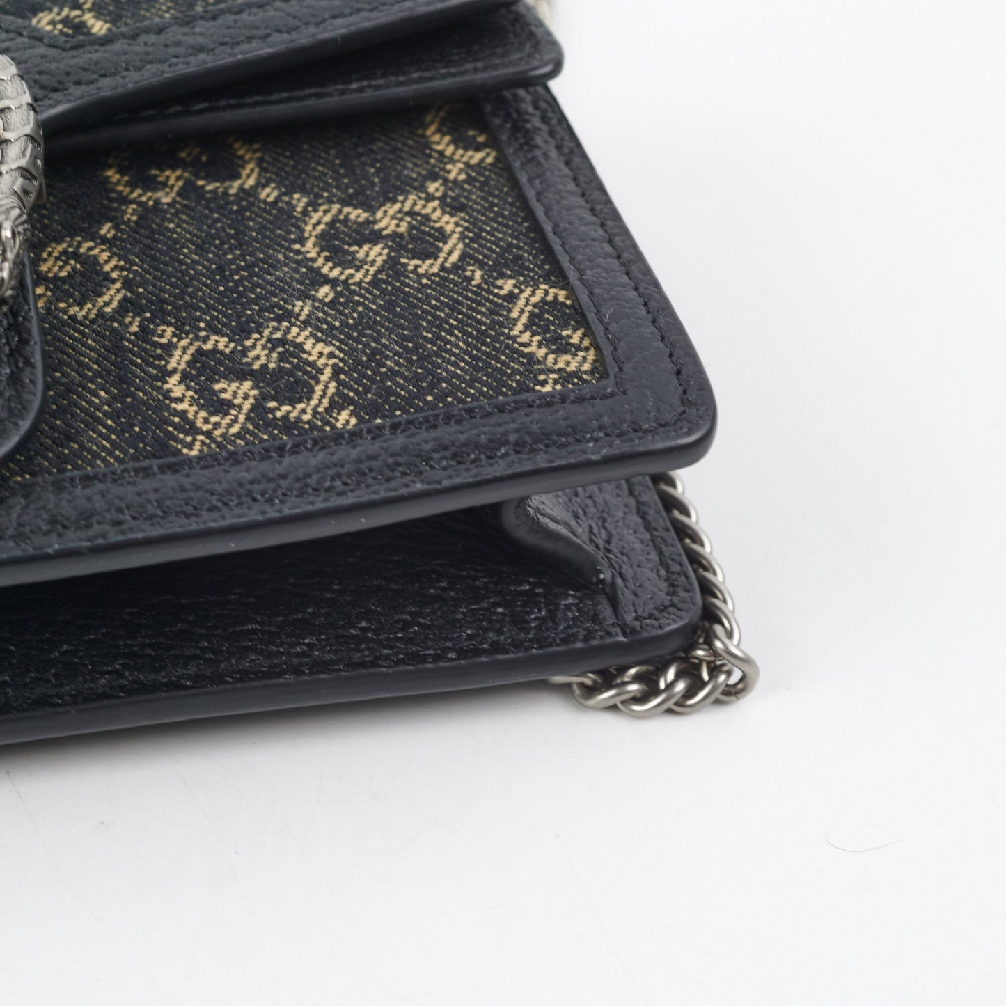 Gucci Dionysus Super Mini GG Shoulder Bag Black