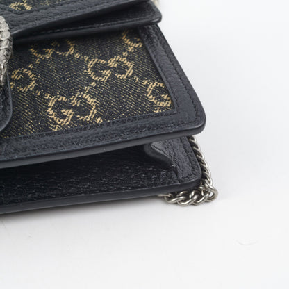 Gucci Dionysus Super Mini GG Shoulder Bag Black