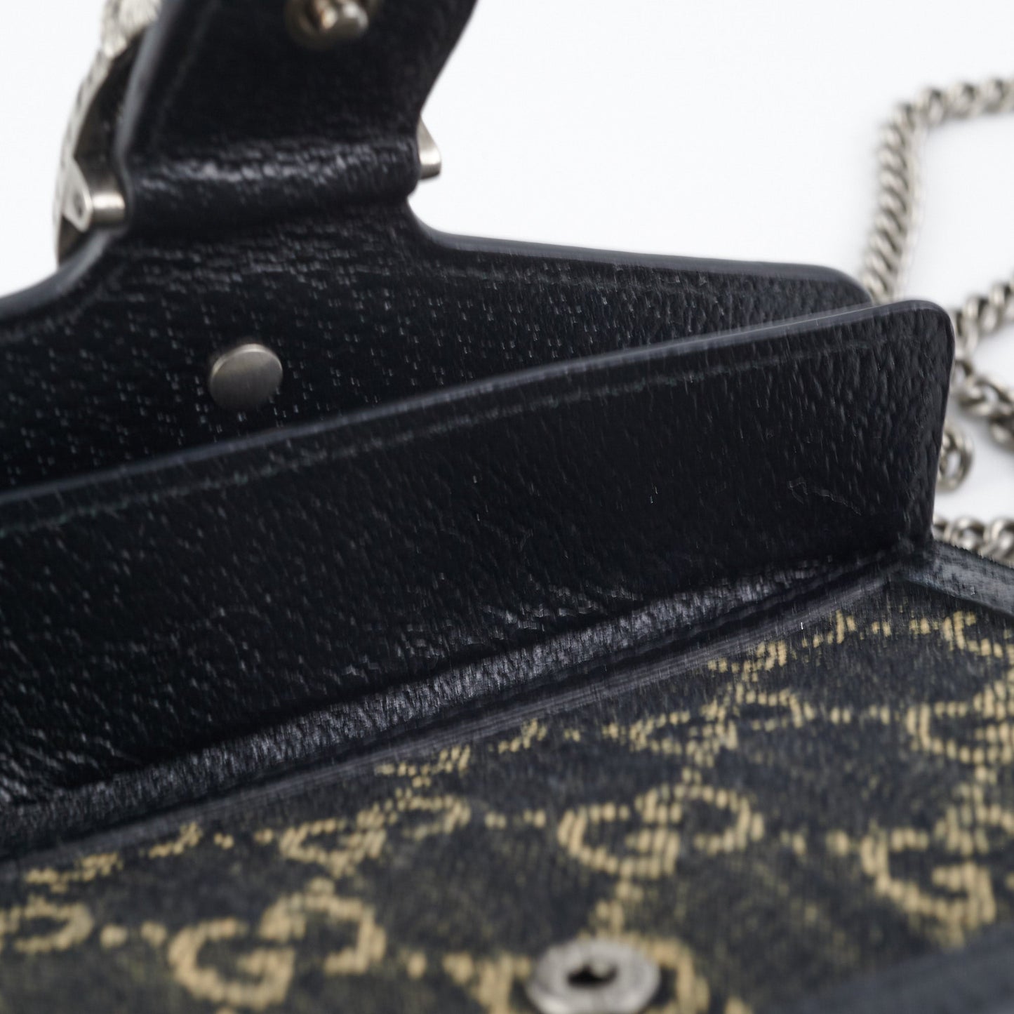Gucci Dionysus Super Mini GG Shoulder Bag Black