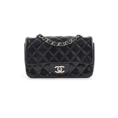 Chanel Mini Rectangular Lambskin Black