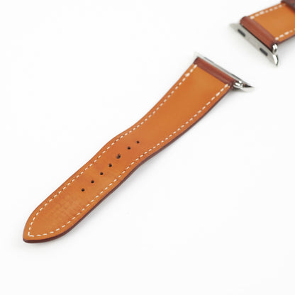Hermes Fauve Barenia Apple Watch Strap 40mm (Y stamp)