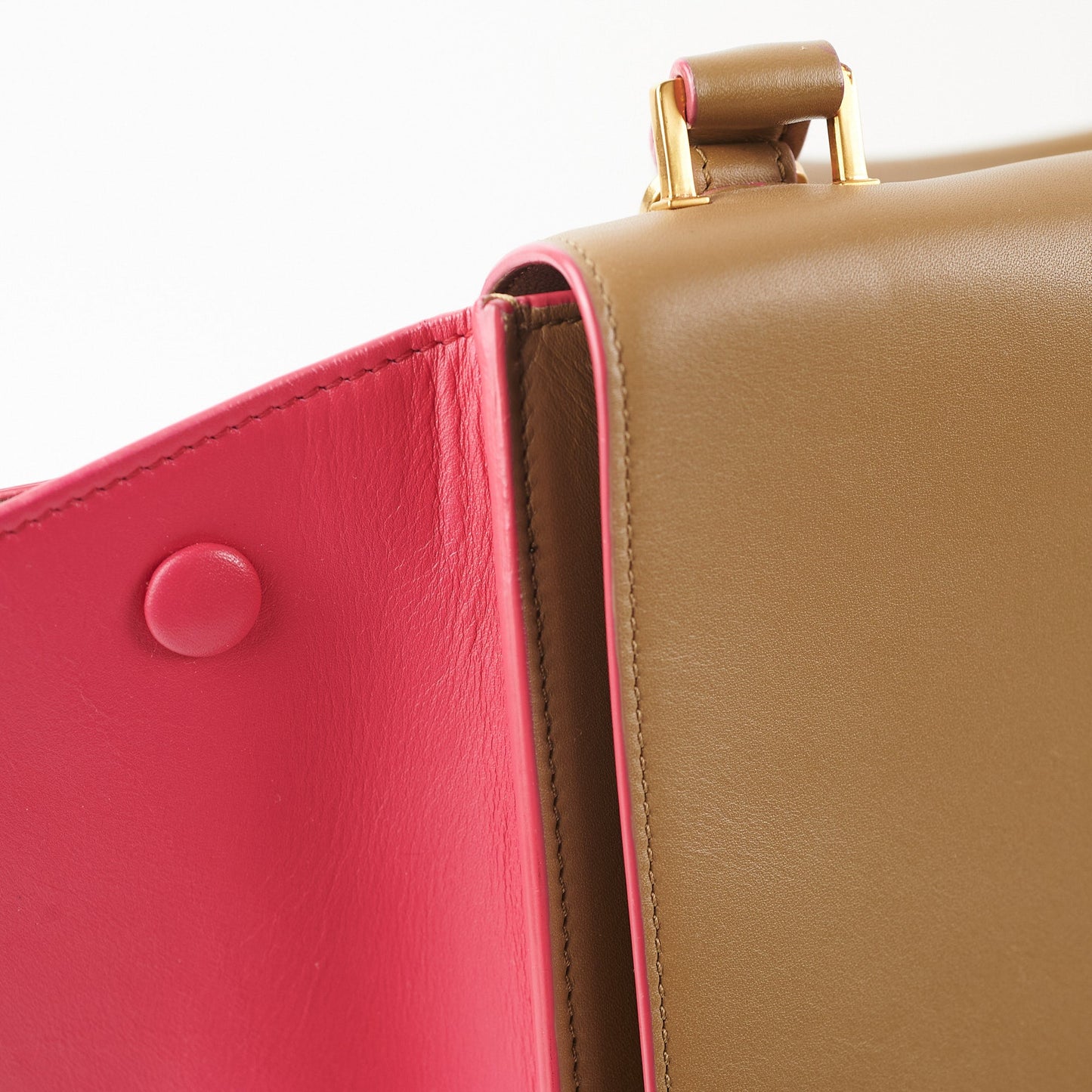 Celine Trapeze Medium Green Pink
